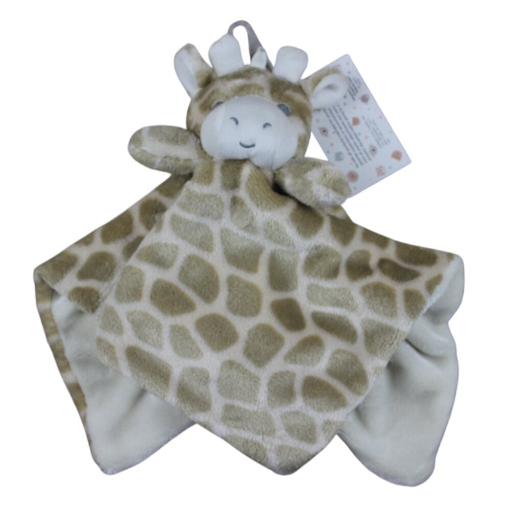 Oobles Giraffe Plush Security Blanket Lovey Baby Infant Rattle Toy NWT